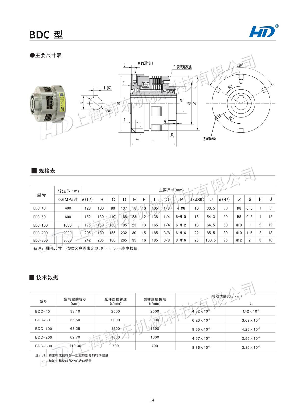 氣動(dòng)離合器BDC