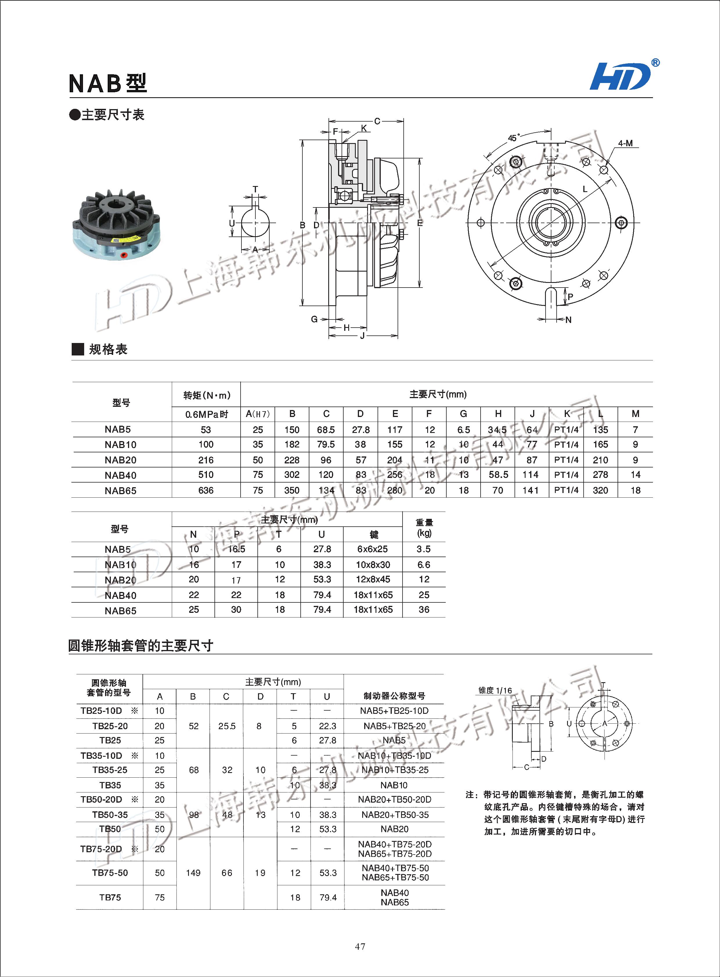 小型氣動(dòng)剎車參數(shù)