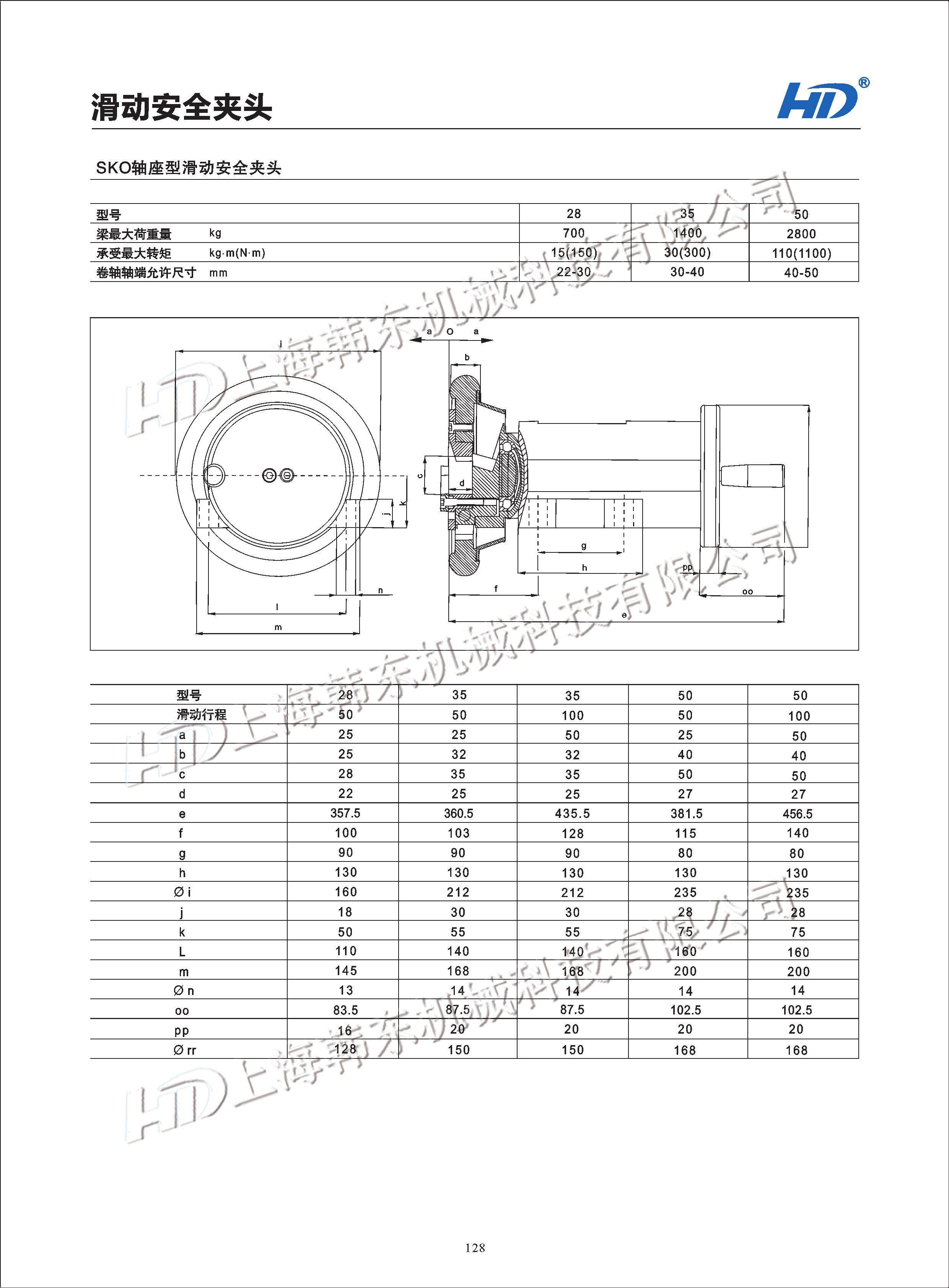 軸座型滑動(dòng)安全夾頭